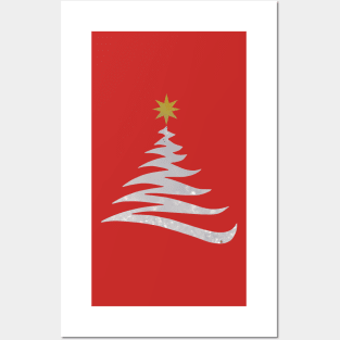 White Christmas Tree Posters and Art